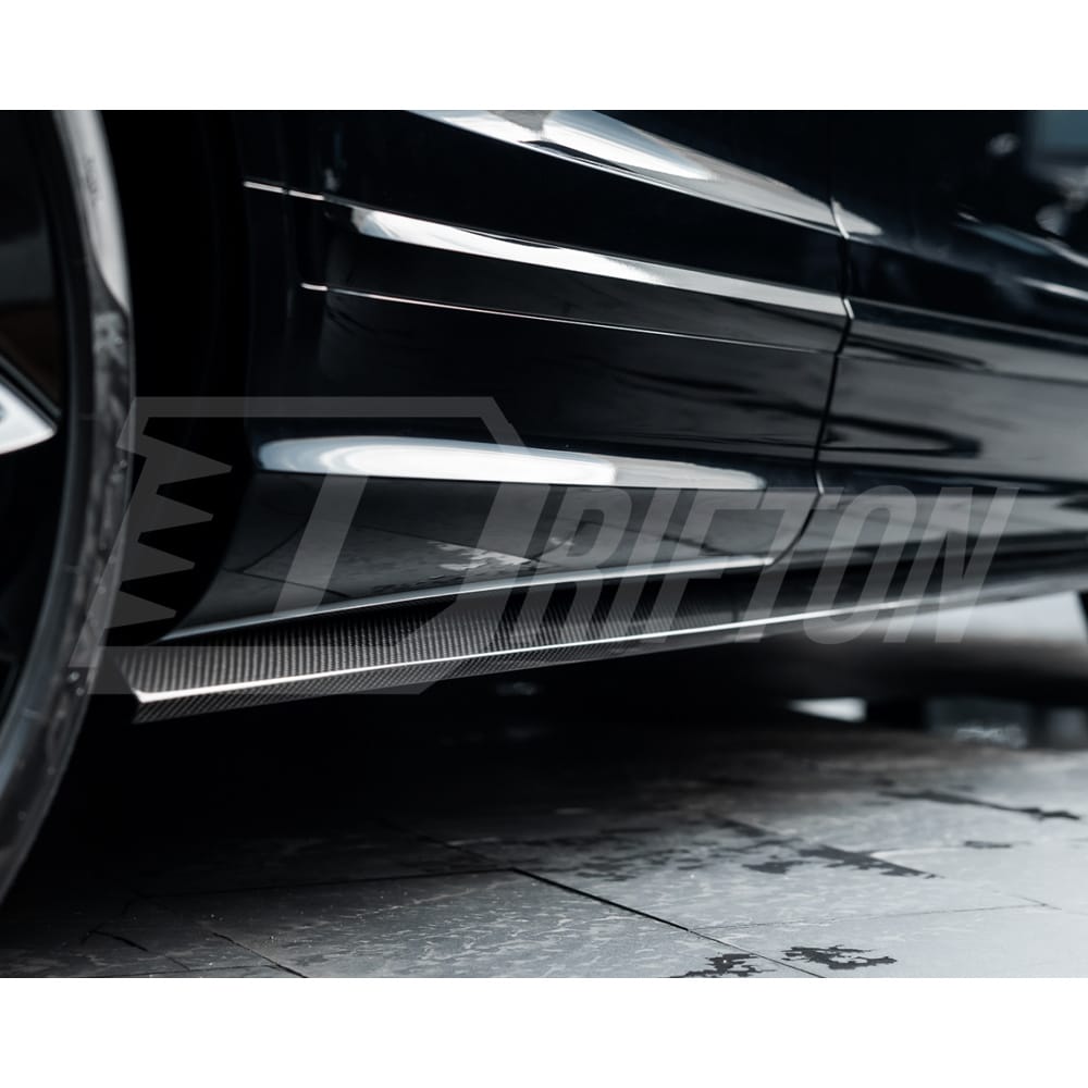 S Style Dry Carbon Fiber Front Lip For Bentley Bentayga 2020-2024