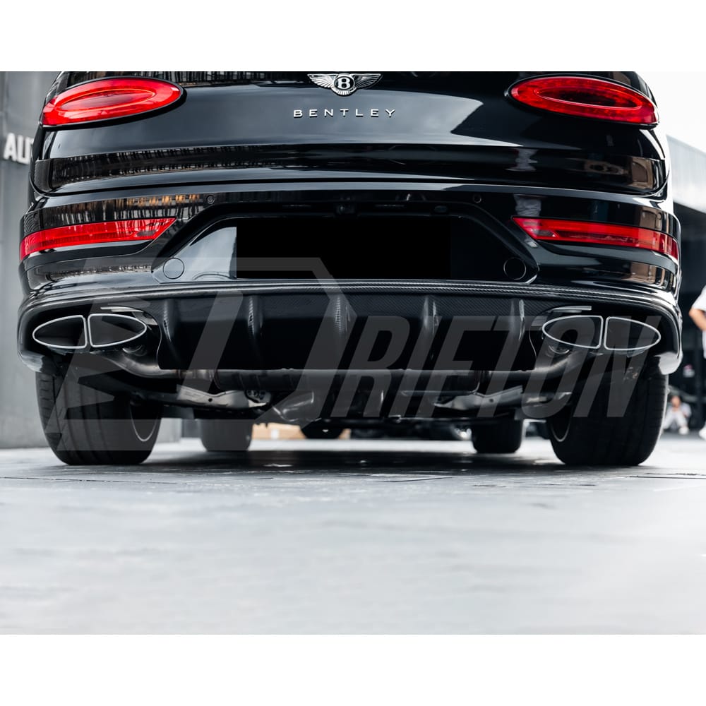 S Style Dry Carbon Fiber Front Lip For Bentley Bentayga 2020-2024