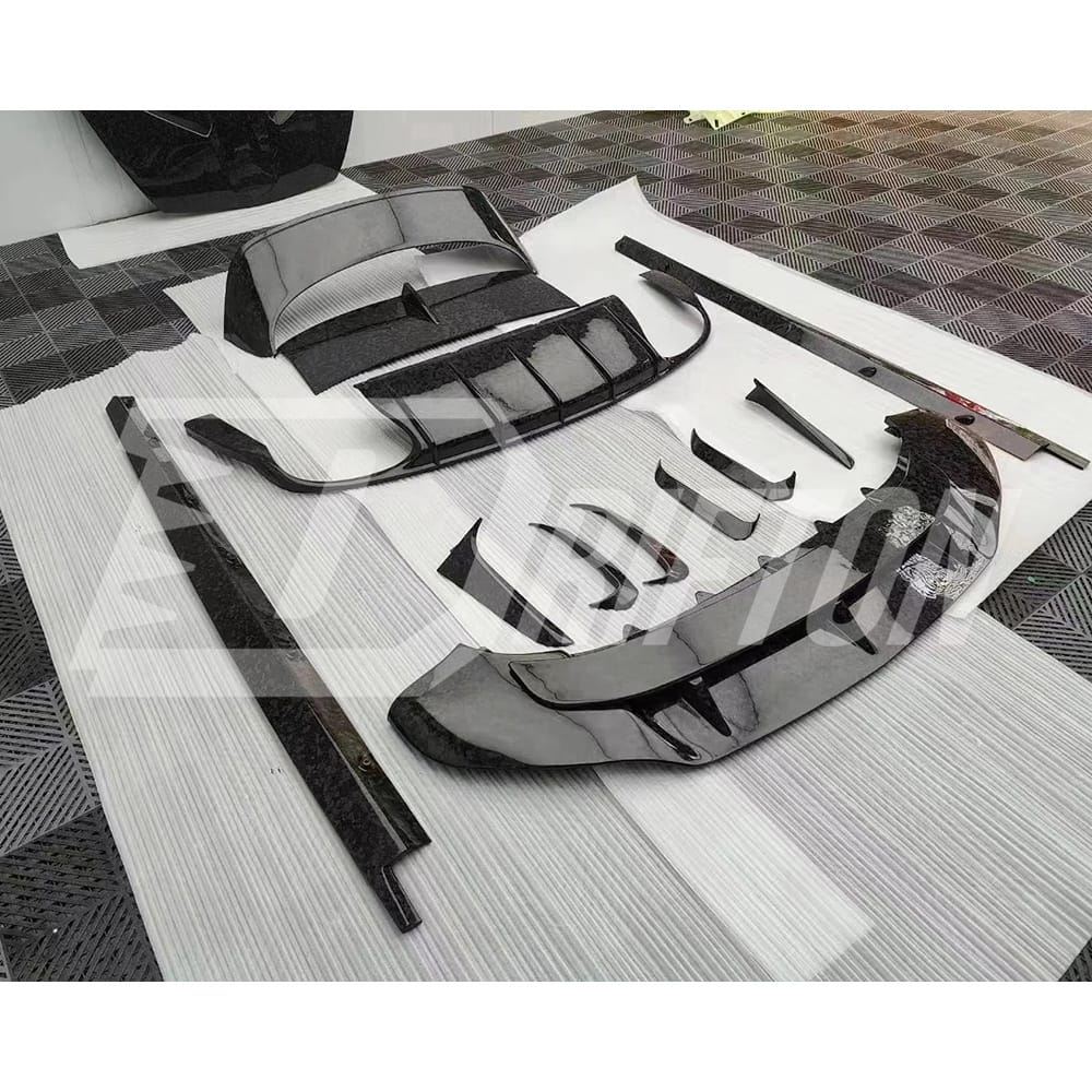 S Style Dry Carbon Fiber Front Lip For Bentley Bentayga 2020-2024