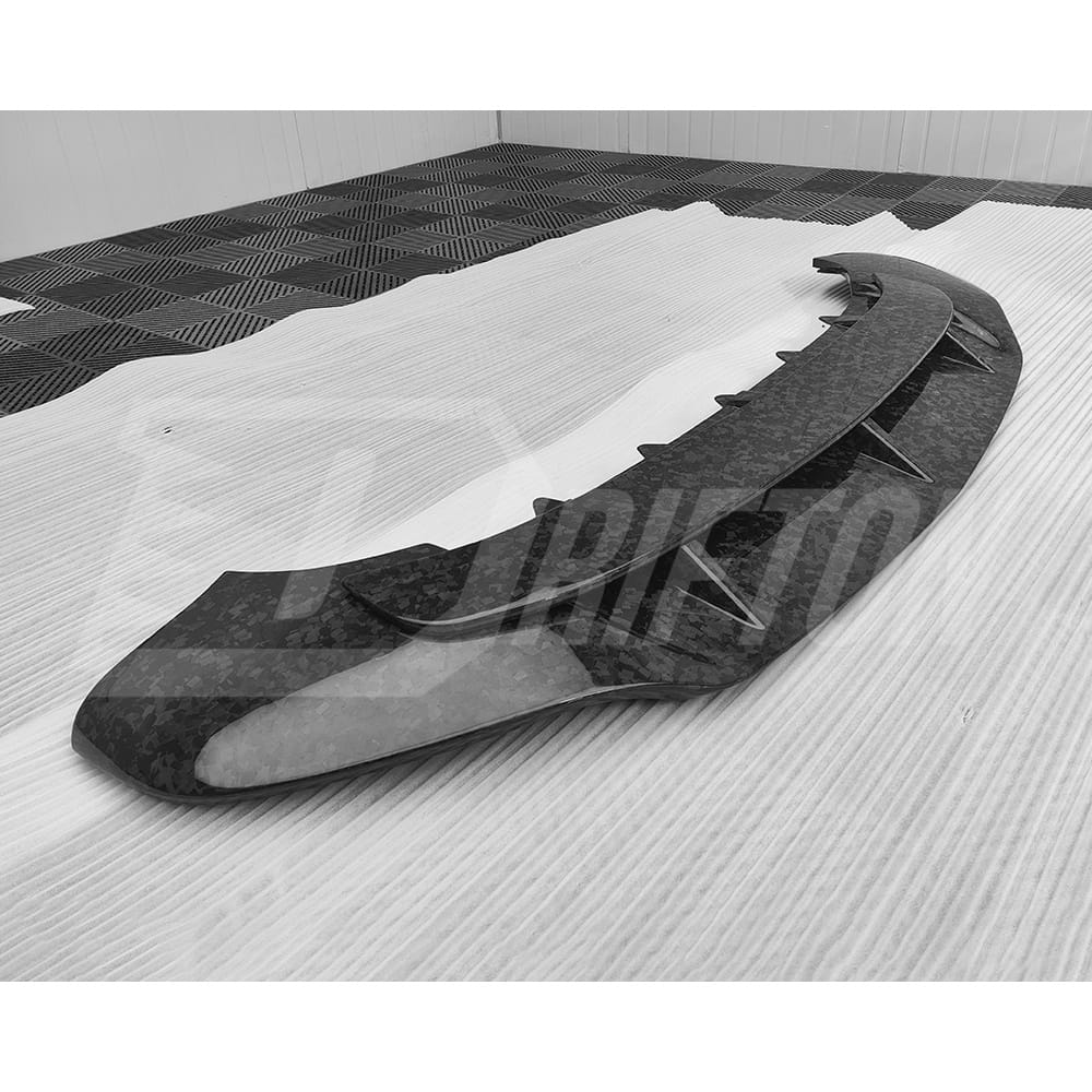 S Style Dry Carbon Fiber Front Lip For Bentley Bentayga 2020-2024