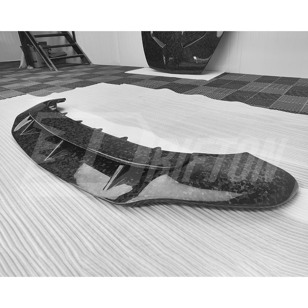 S Style Dry Carbon Fiber Front Lip For Bentley Bentayga 2020-2024