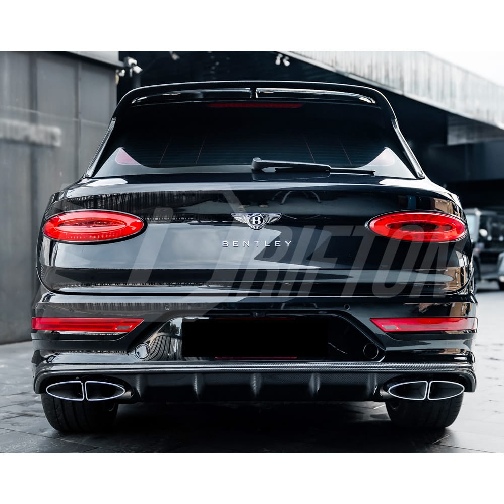 S Style Dry Carbon Fiber Front Lip For Bentley Bentayga 2020-2024