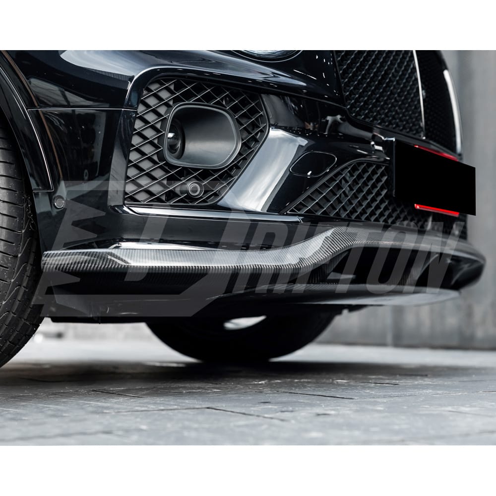 S Style Dry Carbon Fiber Front Lip For Bentley Bentayga 2020-2024