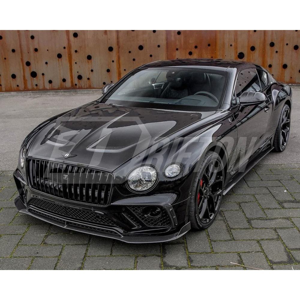 Mansory Style Dry Carbon Fiber Hood For Bentley Continental GT GTC 2018-2024