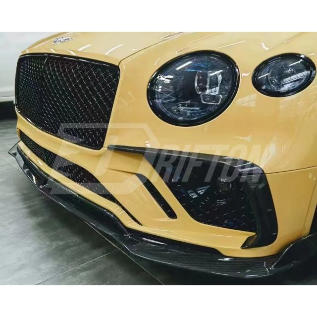 Mansory Style Dry Carbon Fiber Front Bumper For Bentley Continental GT GTC 2018-2024