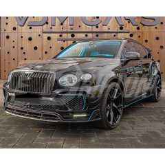 Mansory Style Dry Carbon Fiber Front Bumper Grille For Bentley Bentayga 2020-2024