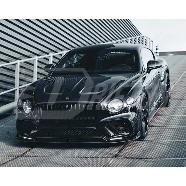 Mansory Style Dry Carbon Fiber Hood For Bentley Continental GT GTC 2018-2024