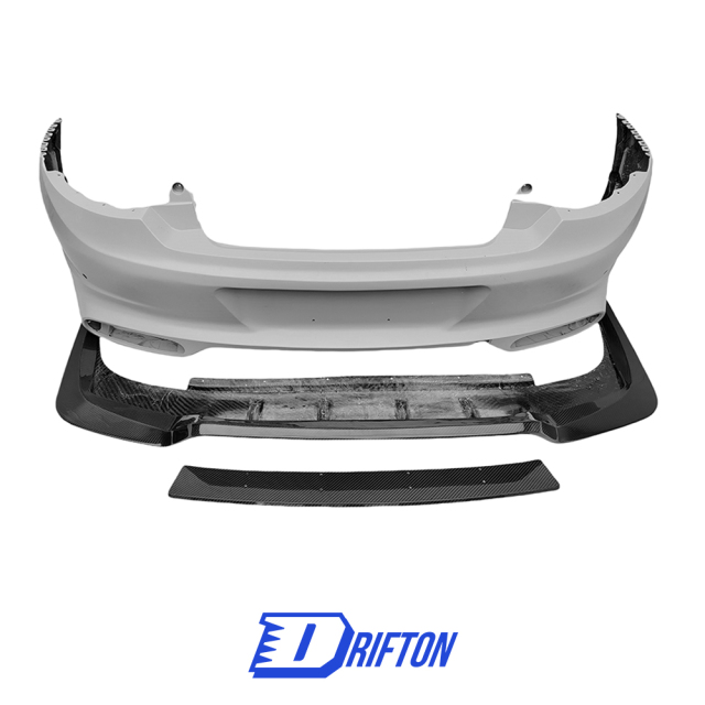 Mansory Style Dry Carbon Fiber Rear Bumper For Bentley Continental GT GTC 2018-2024