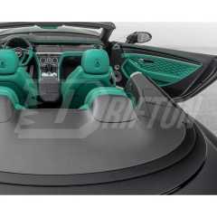 Mansory Style Dry Carbon Fiber Rear Folding Roof Lid Cover For Bentley Continental GTC 2018-2024