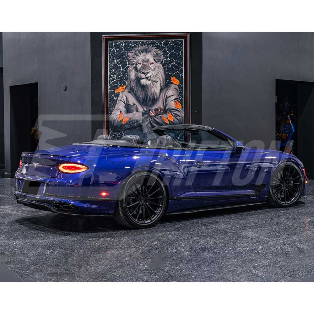 Mansory Style Dry Carbon Fiber Rear Spoiler Trunk Wing For Bentley Continental GTC 2018-2024