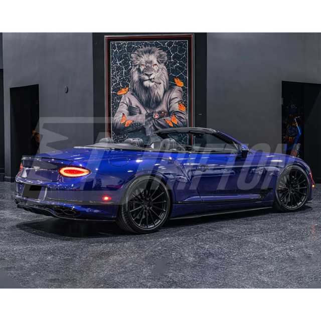 Mansory Style Dry Carbon Fiber Rear Spoiler Trunk Wing For Bentley Continental GTC 2018-2024