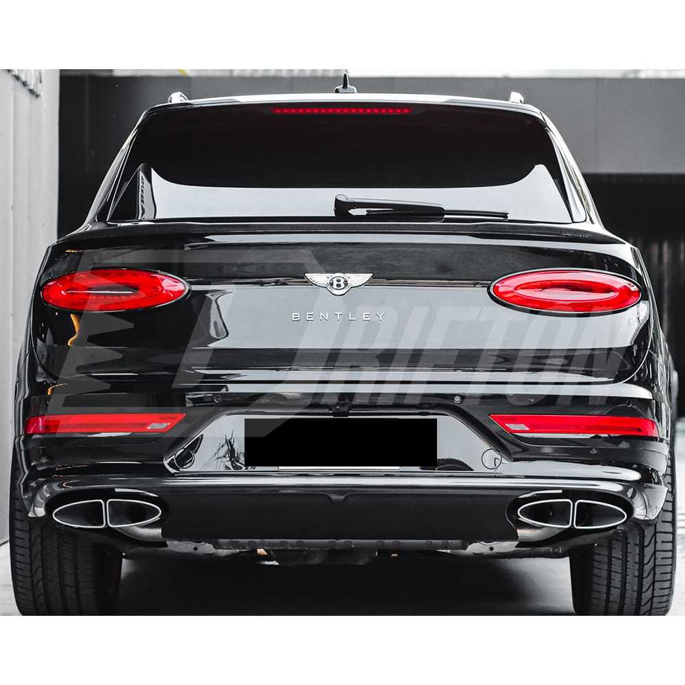 Mansory Style Dry Carbon Fiber Rear Trunk Spoiler For Bentley Bentayga 2020-2024