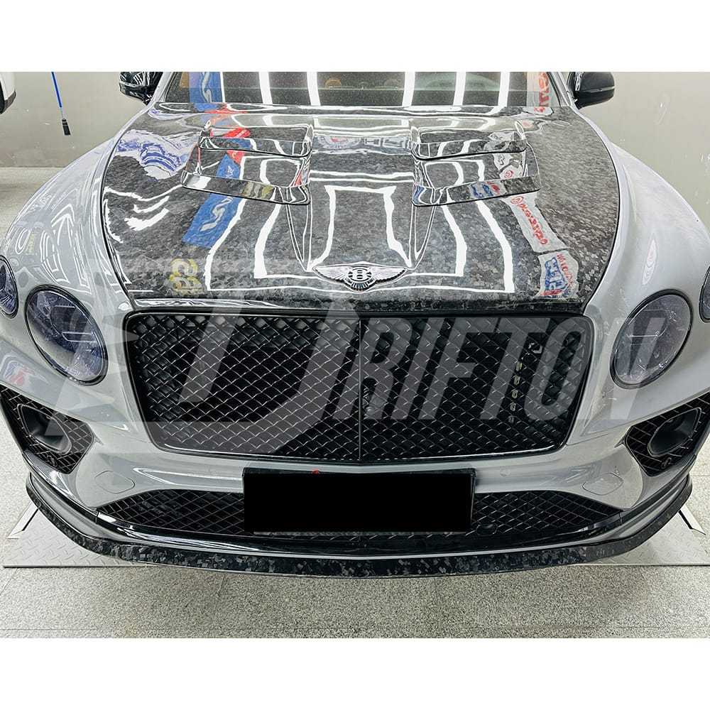 Mansory V1 Style Dry Carbon Fiber Hood For Bentley Bentayga 2020-2026