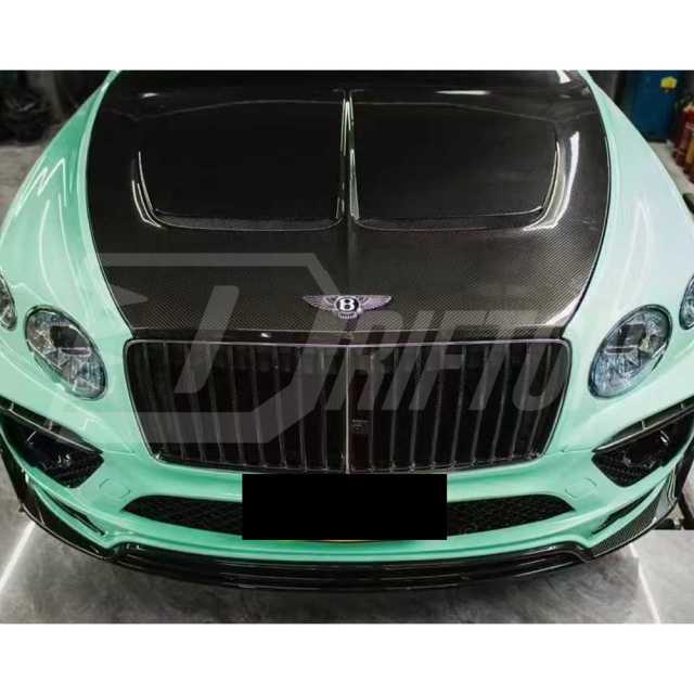 Mansory V2 Style Dry Carbon Fiber Hood For Bentley Bentayga 2020-2026