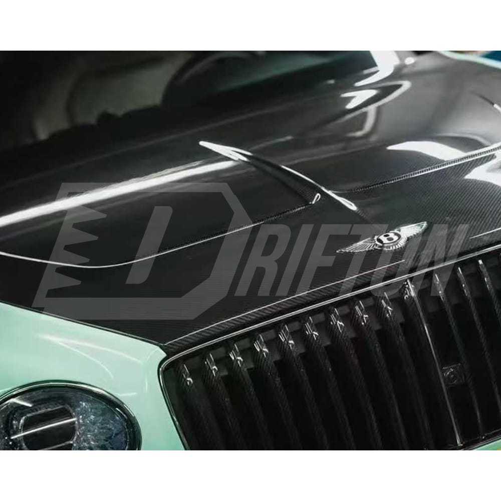 Mansory V2 Style Dry Carbon Fiber Hood For Bentley Bentayga 2020-2026