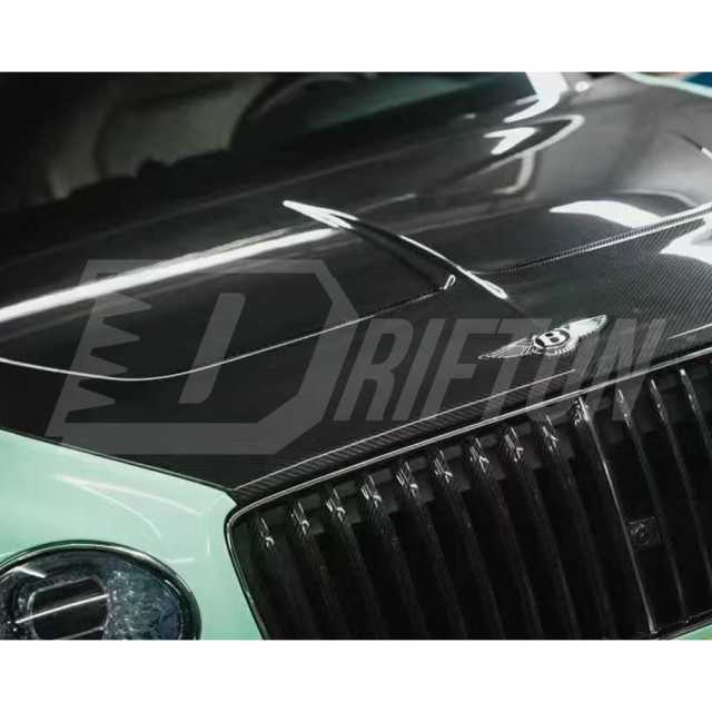 Mansory V2 Style Dry Carbon Fiber Hood For Bentley Bentayga 2020-2026