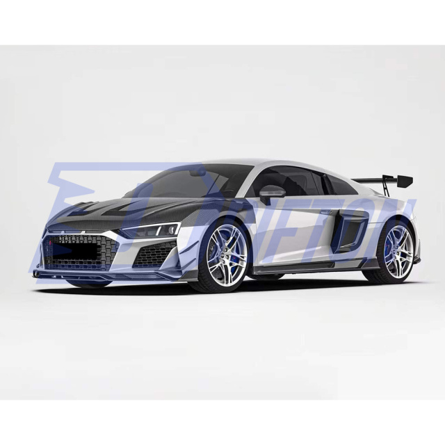 Paktechz Style Dry Carbon Fiber Hood For Audi R8 2016-2024