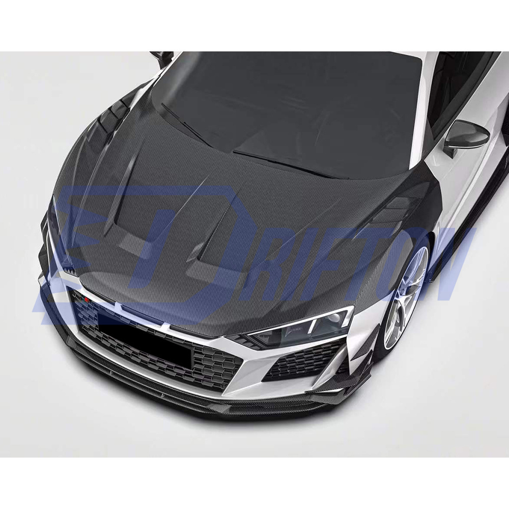 Paktechz Style Dry Carbon Fiber Hood For Audi R8 2016-2024