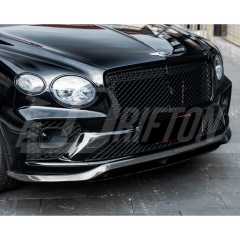 S Style Dry Carbon Fiber Front Lip For Bentley Bentayga 2020-2024