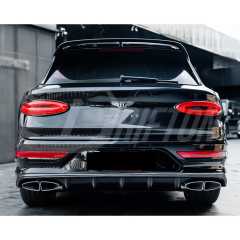 S Style Dry Carbon Fiber Rear Roof Spoiler Wing For Bentley Bentayga 2020-2026