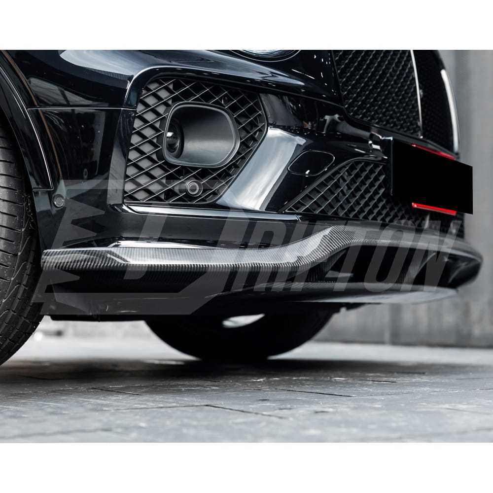 S Style Dry Carbon Fiber Front Lip For Bentley Bentayga 2020-2024