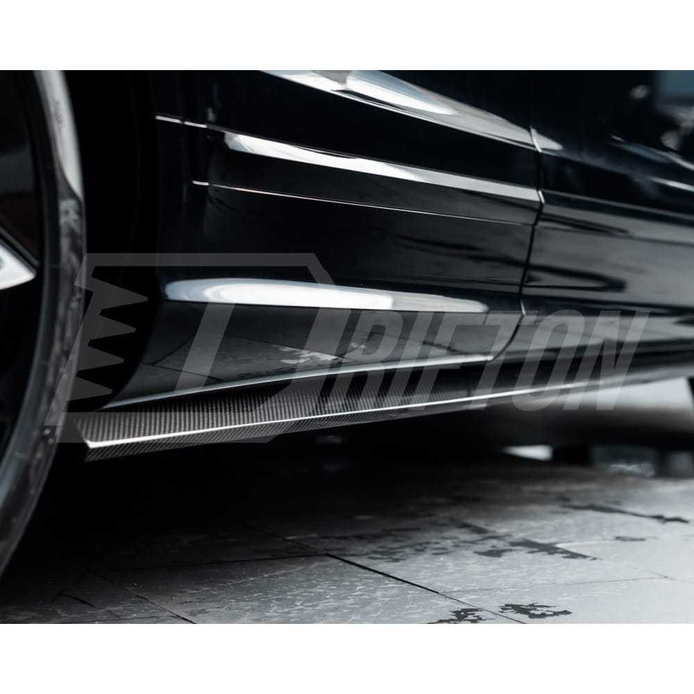 S Style Dry Carbon Fiber Side Skirt For Bentley Bentayga 2020-2026
