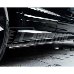 S Style Dry Carbon Fiber Side Skirt For Bentley Bentayga 2020-2026