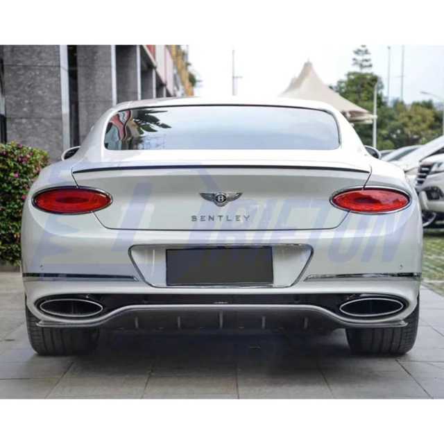 Speed Style Dry Carbon Fiber Rear Trunk Spoiler Wing For Bentley Continental GT 2018-2024