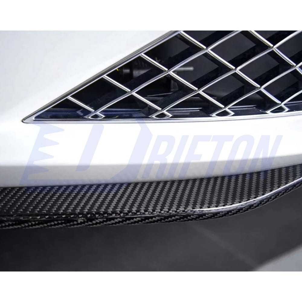 Speed Style Dry Carbon Fiber Front Lip For Bentley Continental GT & GTC 2018-2024