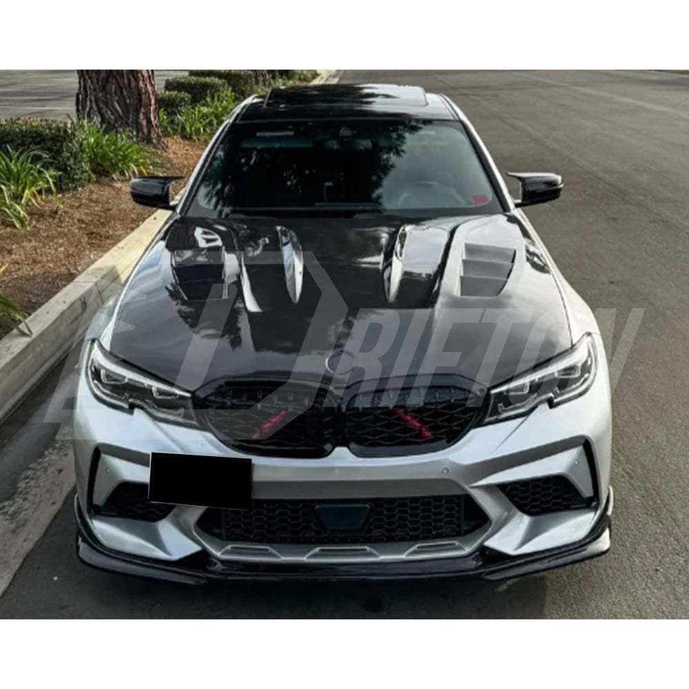 Vented Style Carbon Fiber Hood For BMW 3 Series G20 2019-2025