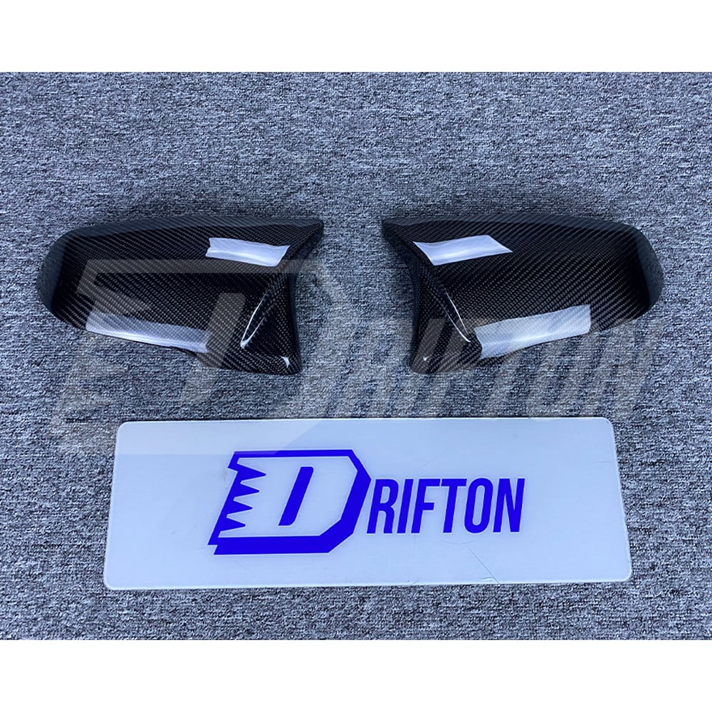 AN Style Carbon Fiber Repalcement Side Mirror Cover For Toyota Supra MK5 A90 A91 GR 2019-2024