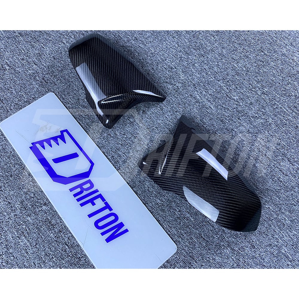 AN Style Carbon Fiber Repalcement Side Mirror Cover For Toyota Supra MK5 A90 A91 GR 2019-2024
