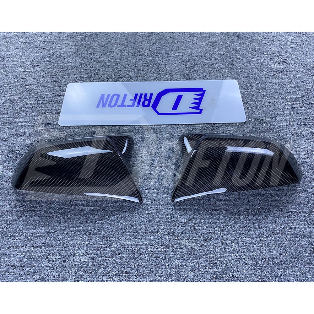 AN Style Carbon Fiber Repalcement Side Mirror Cover For Toyota Supra MK5 A90 A91 GR 2019-2024