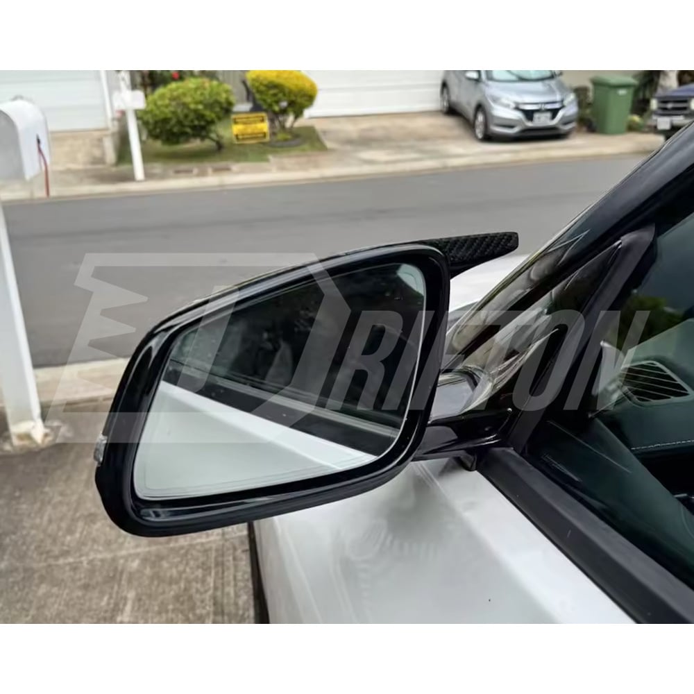 AN Style Carbon Fiber Repalcement Side Mirror Cover For Toyota Supra MK5 A90 A91 GR 2019-2024