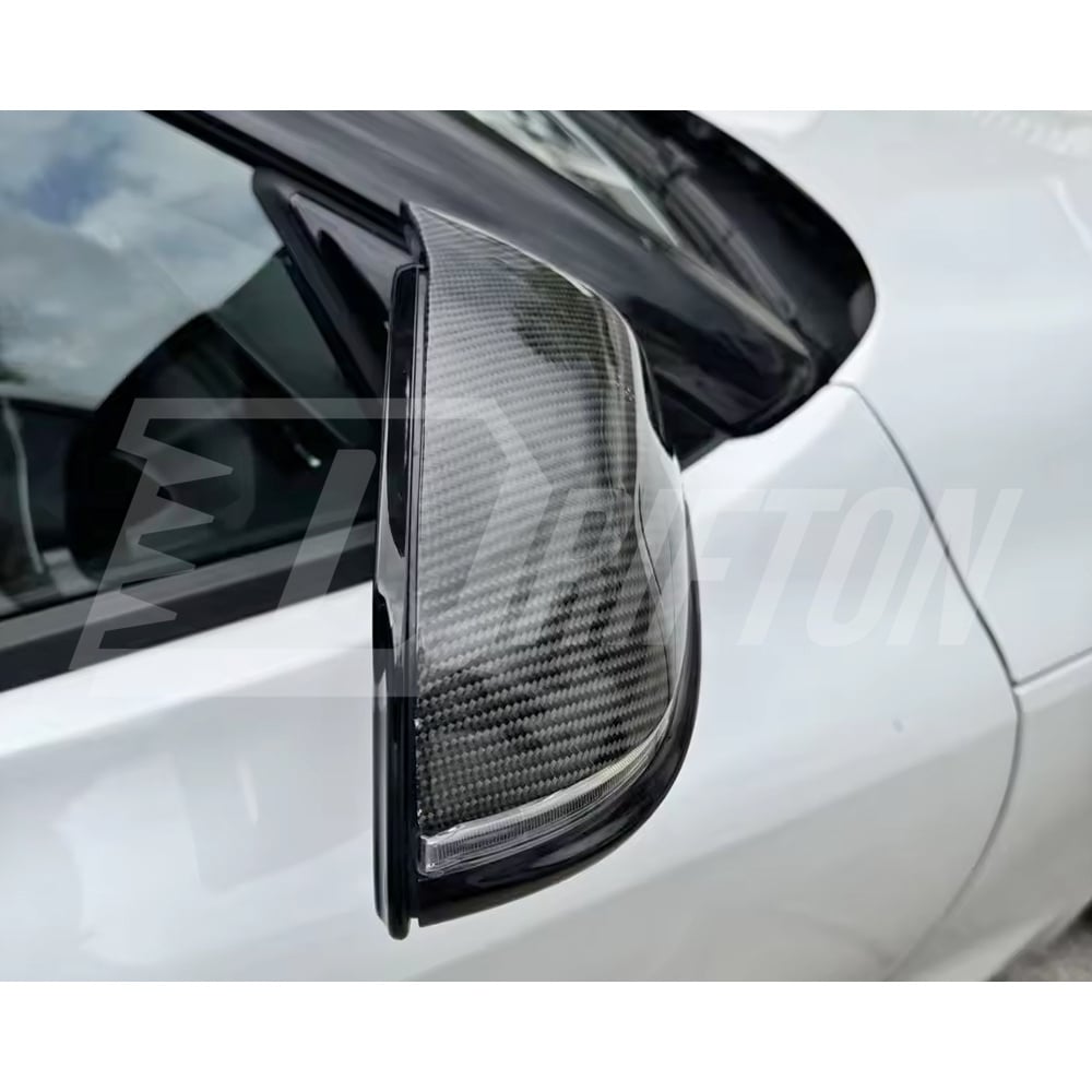 AN Style Carbon Fiber Repalcement Side Mirror Cover For Toyota Supra MK5 A90 A91 GR 2019-2024