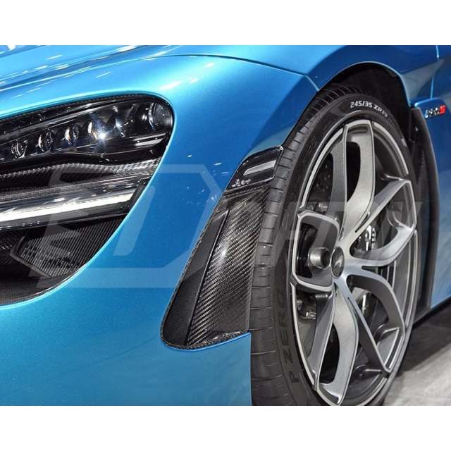 Dry Carbon Fiber Front Bumper Side Vent Cover For Mclaren 720S 2017-2023