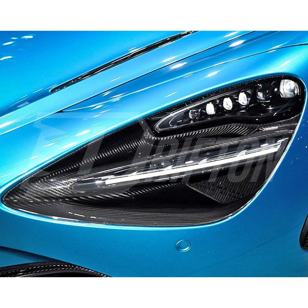 Dry Carbon Fiber Front Head Light Cover For Mclaren 720S 2017-2023