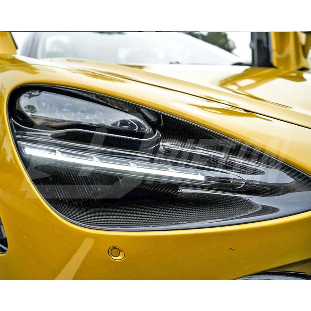 Dry Carbon Fiber Front Head Light Cover For Mclaren 720S 2017-2023