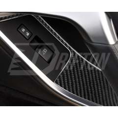 Dry Carbon Fiber Interiors Door Panel Cover Trim For Nissan R35 GTR 2008-2016