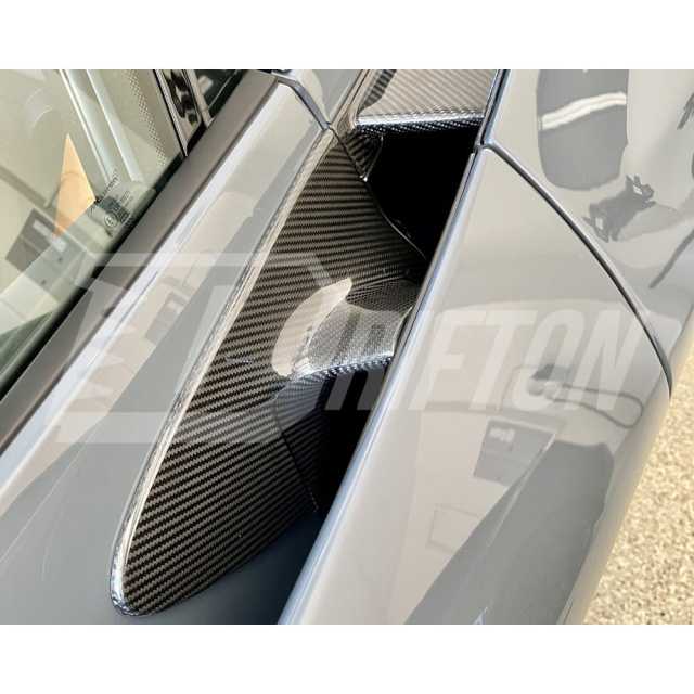 OEM Style Dry Carbon Fiber Door Handle Cover Trims For Mclaren 720S