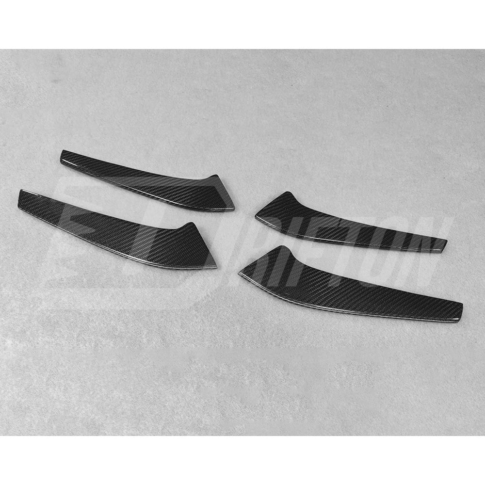 Carbon Fiber Front Bumper Side Vents Trims For Mercedes Benz AMG GTR 2015-2019