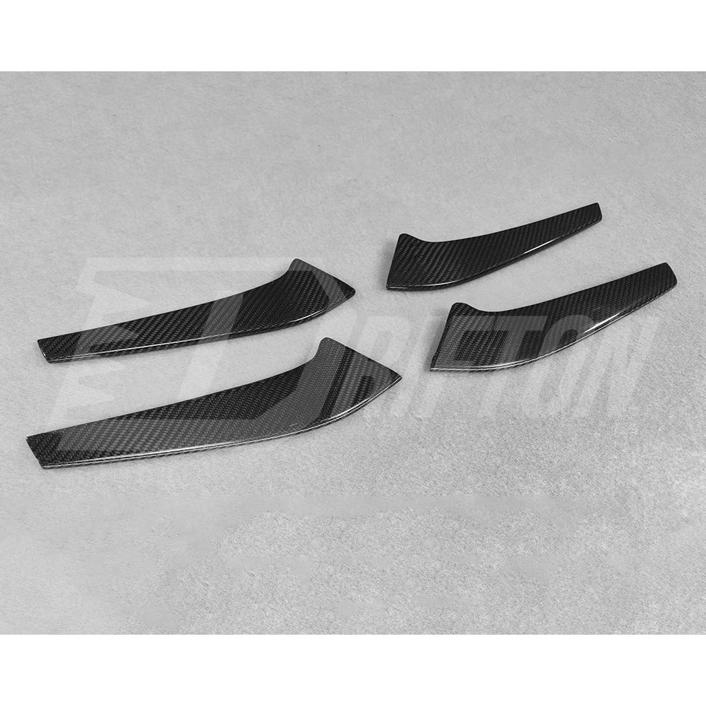 Carbon Fiber Front Bumper Side Vents Trims For Mercedes Benz AMG GTR 2015-2019
