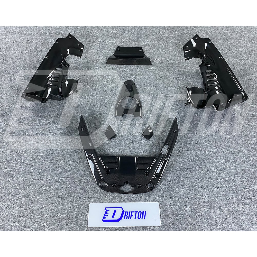 Dry Carbon Fiber Engine Compartment Cover Set For Ferrari SF90 Stradale