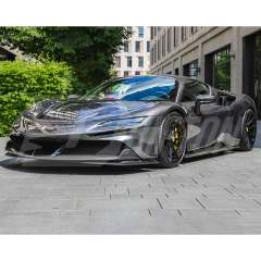 Novitec Style Dry Carbon Fiber Front Flaps Trims For Ferrari SF90