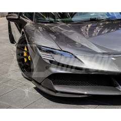 Novitec Style Dry Carbon Fiber Front Flaps Trims For Ferrari SF90