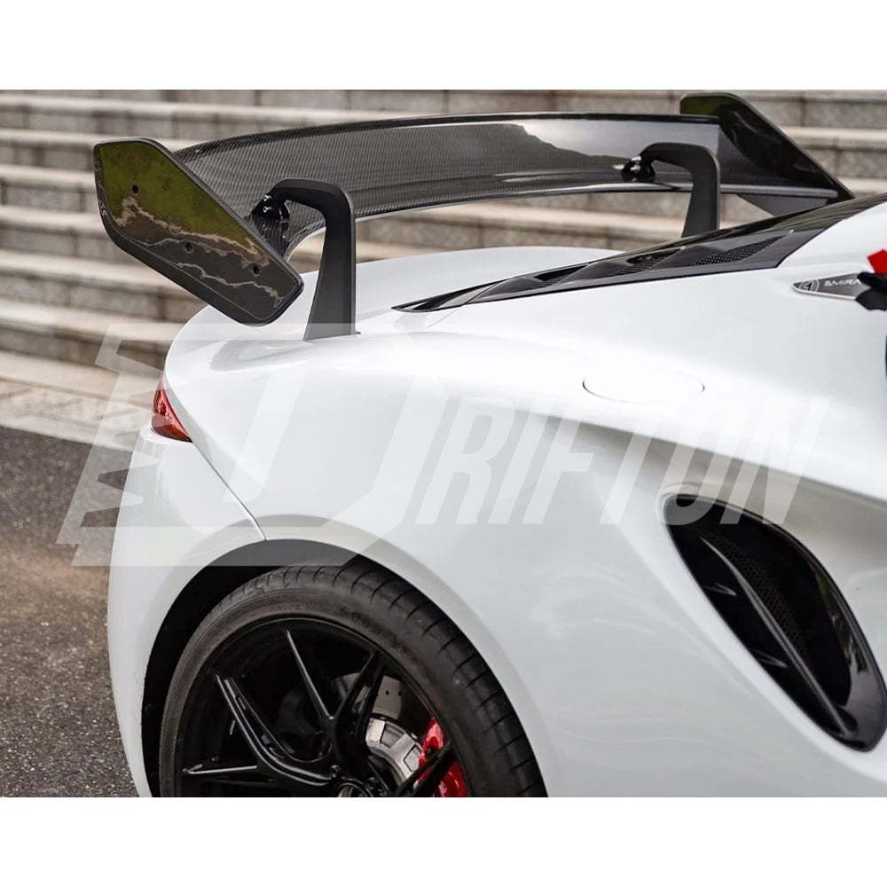 GT4 Style Dry Carbon Fiber Rear Spoiler GT Wing For Lotus Emira