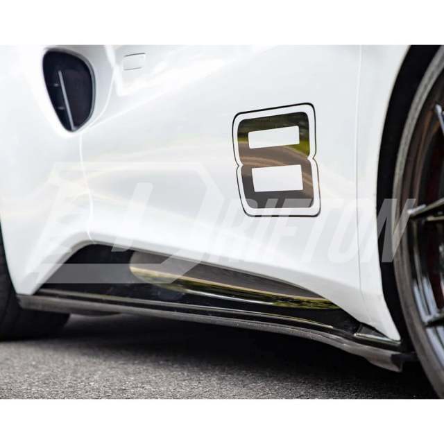 GT4 Style Dry Carbon Fiber Side Skirt For Lotus Emira