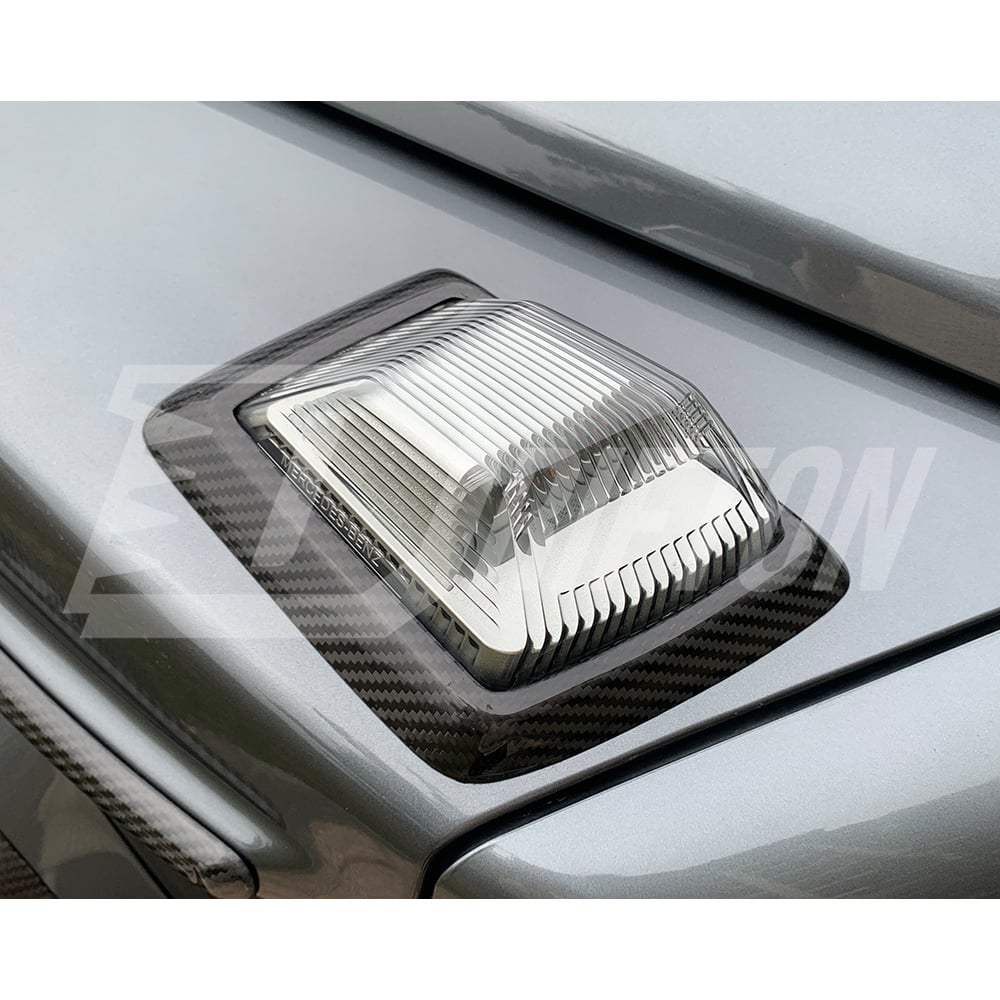 Dry Carbon Fiber Front Turn Singal Lihgt Frame Cover For Mercedes Benz G-Class W465 G63 AMG 2024-ON