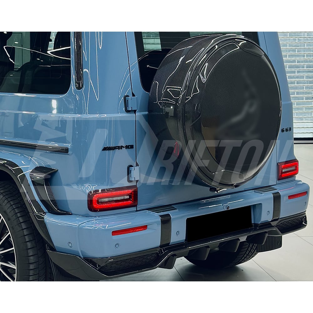TopCar Style Dry Carbon Fiber Front Fender Trim Cover For Mercedes Benz G-Class W465 G63 AMG 2024-ON