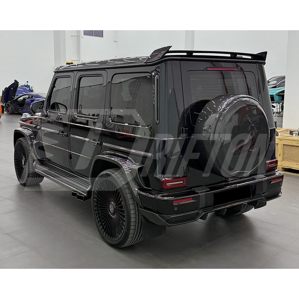 TopCar Style Dry Carbon Fiber Front Lip For Mercedes Benz G-Class W465 G63 AMG 2024-ON